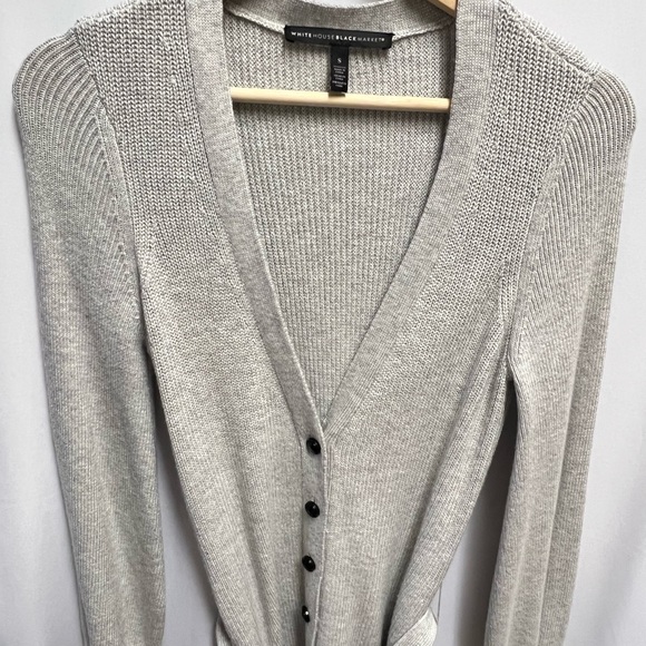 White house black market Long Button-Front Cardigan/Dress - Picture 12 of 13